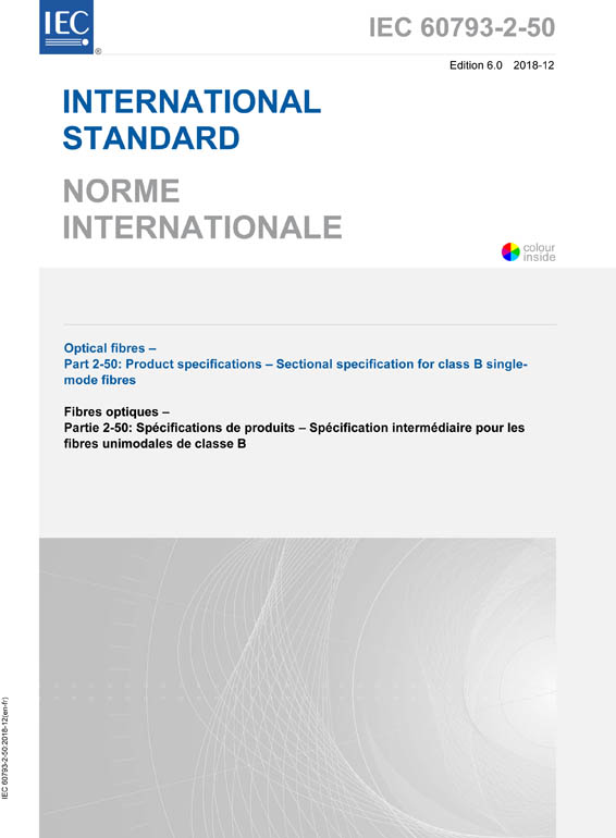 Cover IEC 60793-2-50:2018